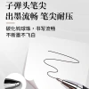 Zhixin W-755 Signature Pen 1.0mm bullet-tipped carbon black fountain pen, specifically designed for office practice, signature and calligraphy, neutral details Picture